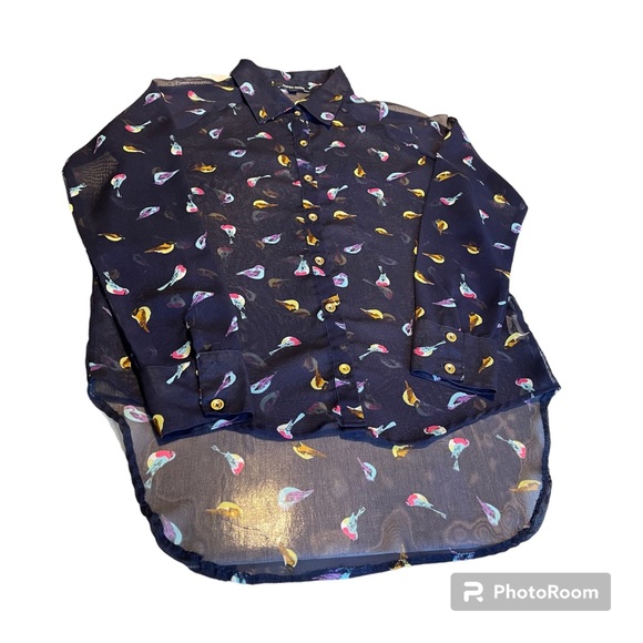 PaperMoon’ Chiffon Button Down - Picture 3 of 7